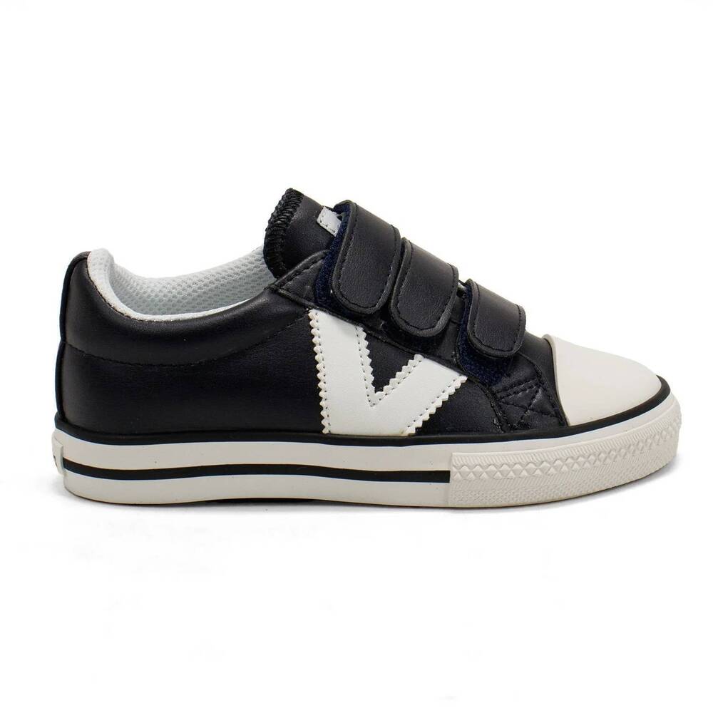 NEW VICTORIA boys' tribu contrast straps sneakers in marino